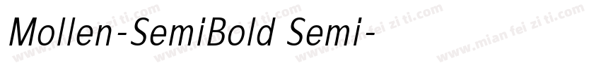 Mollen-SemiBold Semi字体转换